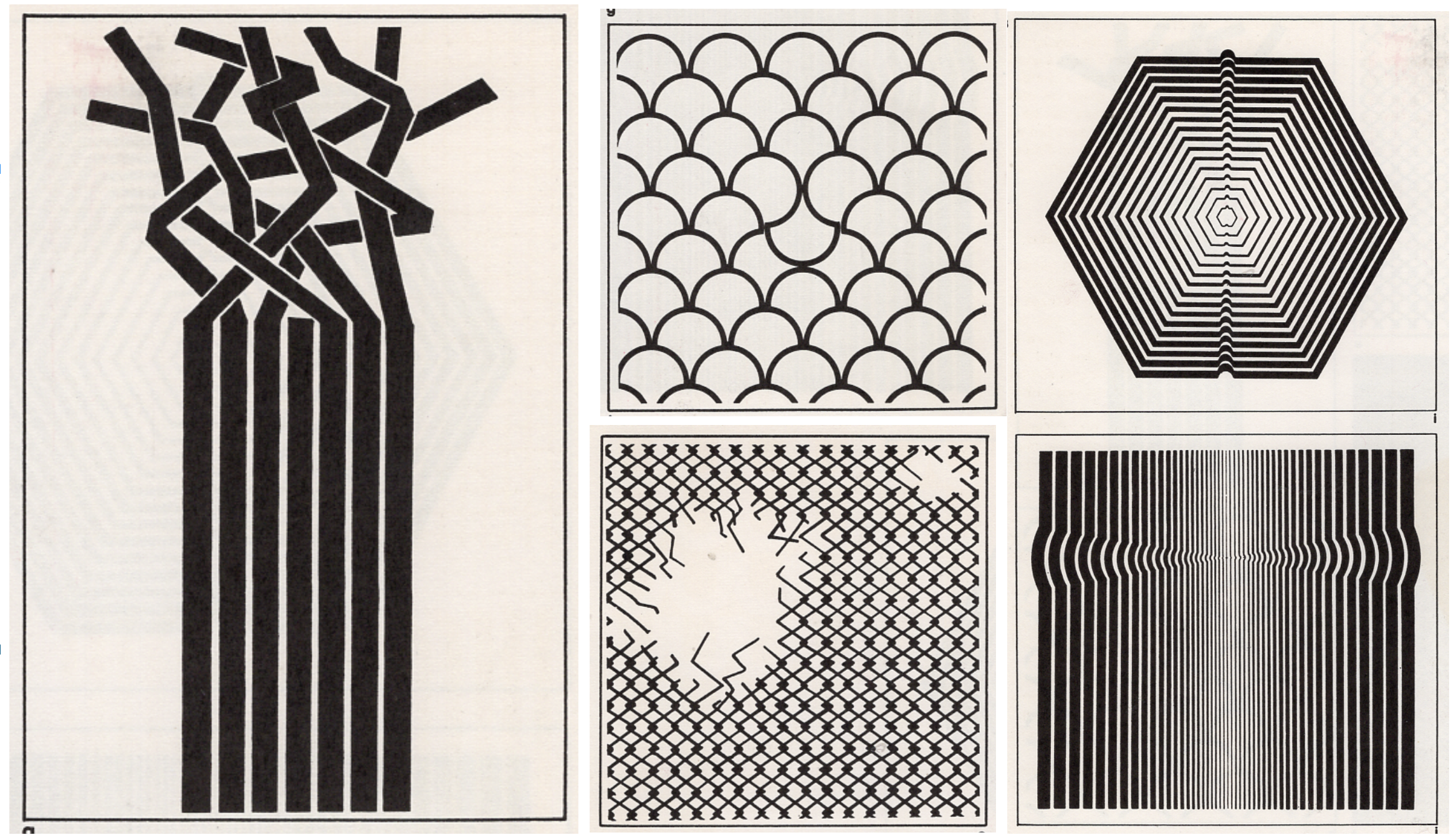 Example showing one form that differs from an otherwise consistent visual system