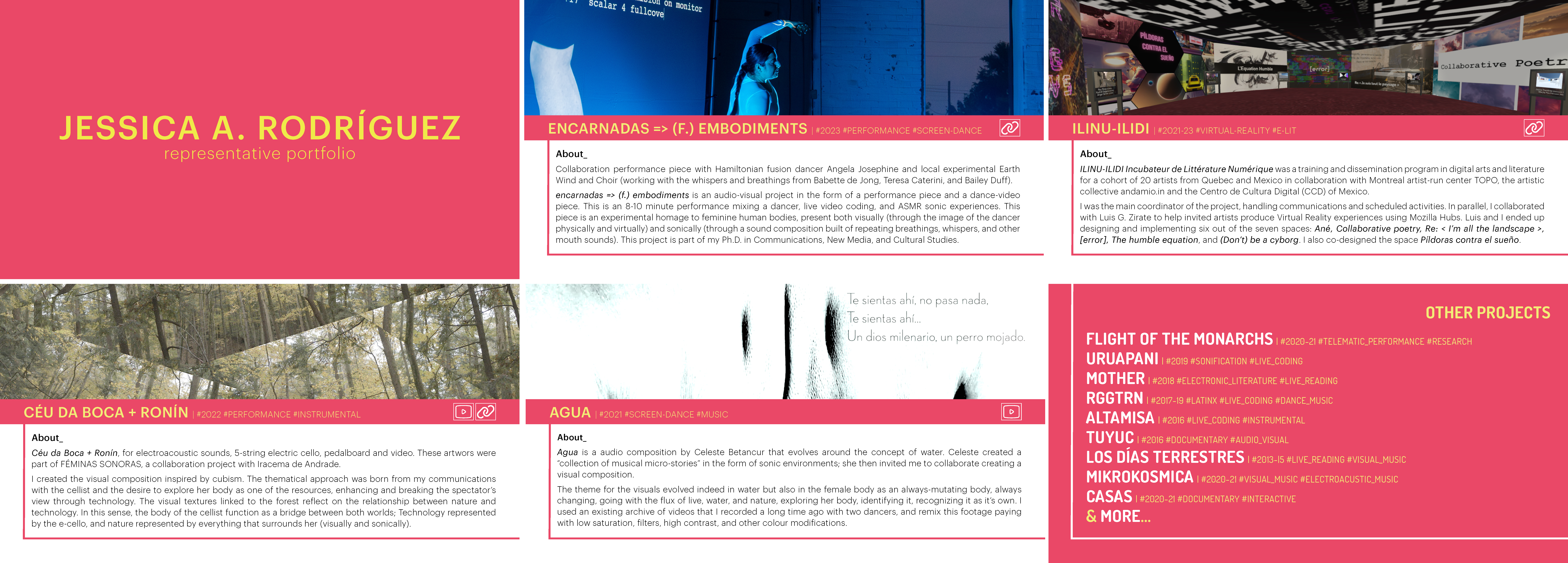 Excerpts portfolio design