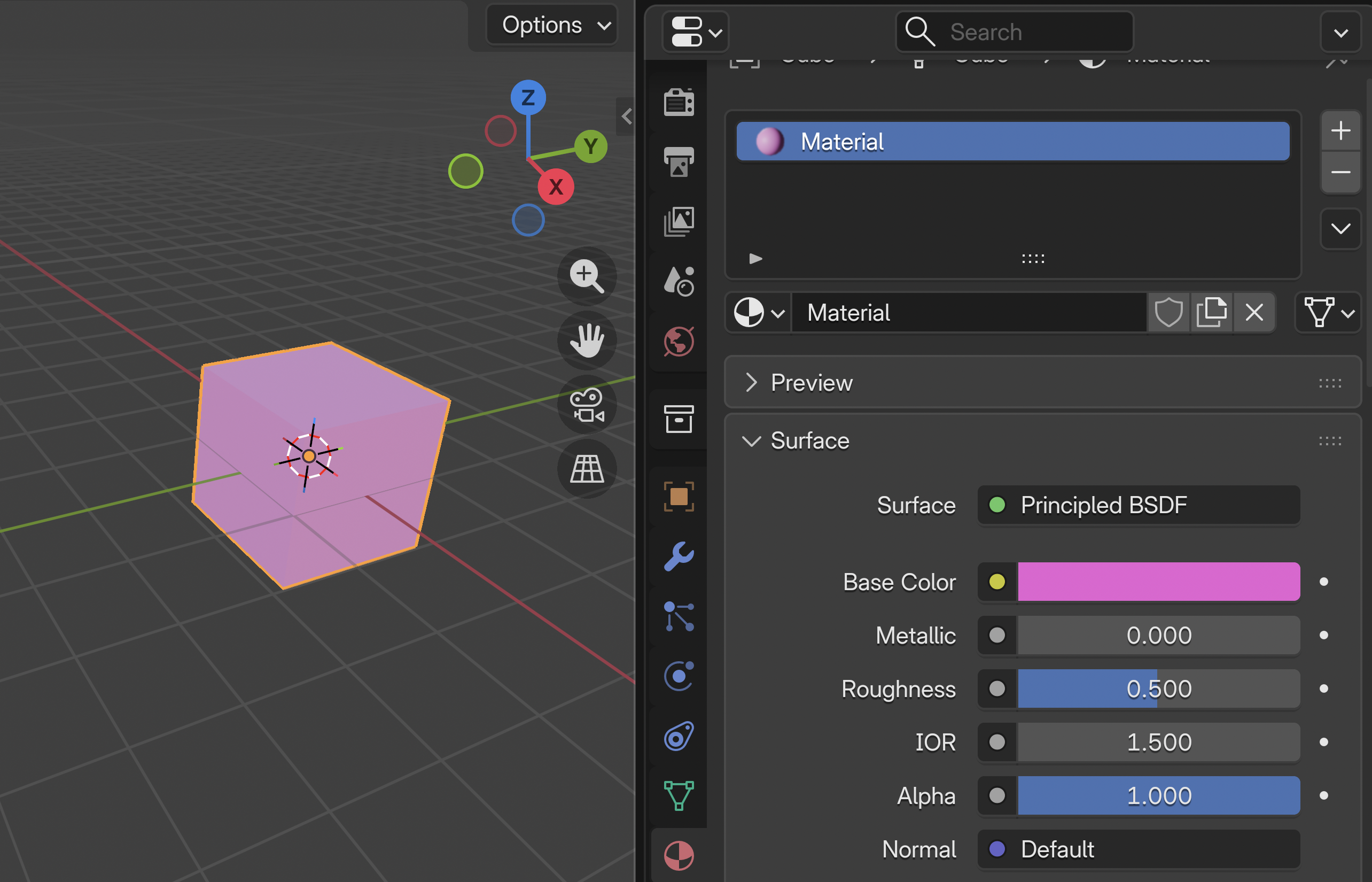 Material Settings in Blender